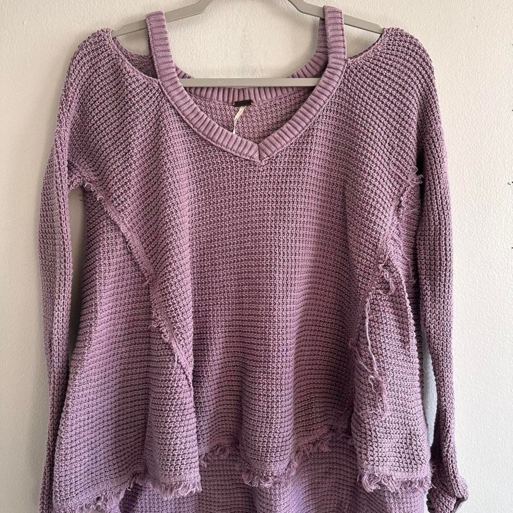 Free people cold shoulder sweater